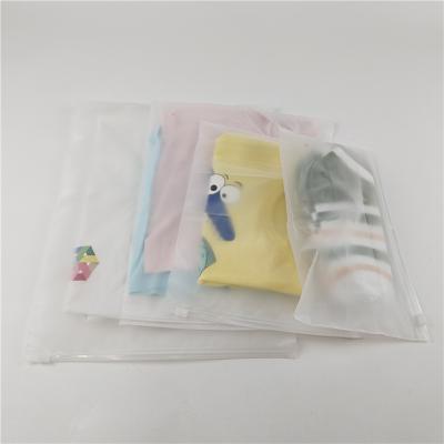 China Factory Wholesale Transparent Plastic T - Shirt Clothes Packaging Bag With Sliding Zipper And Hook for sale