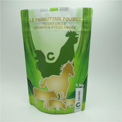 China Resealable Plastic Pouches Packaging , Zipper Pet Food Bag For Animal Supplement for sale
