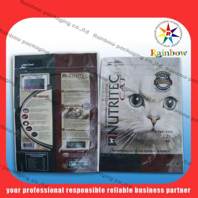 China Recyclable Stand Up Cat Food Bag Personalized PET / VMPET / PE for sale