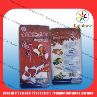 China Plastic Fish Food Bag Recyclable Standup With Beautiful Printing for sale