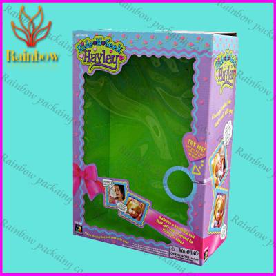 China Pretty Design Paper Box Packaging For Gift With PVC Window for sale