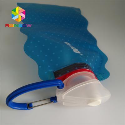 China Customized Spout Pouch Packaging , Plastic Foldable Drinking Water Bag  for sale