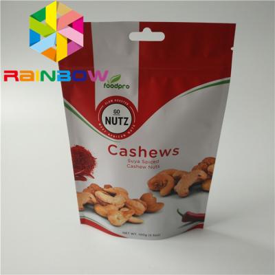 China Dry Nut Stand Up Pouch Packaging Eco - Friendly With Transparent Color for sale