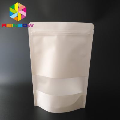 China Recycle Food Snack Stand Up k Bags Customized Printing Logo 140 Micron Thickness for sale