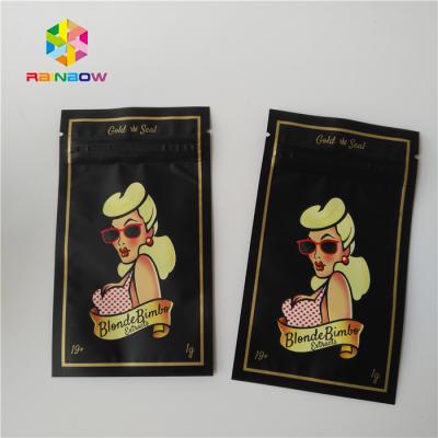 China Three Side Sealed Plastic Pouches Packaging For Clothing / Girl Accessories for sale