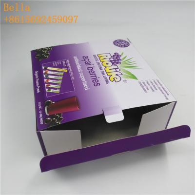 China Cajas de presentación contrarias de empaquetado de la cartulina de imprenta de la caja de encargo del papel para la barra de chocolate en venta