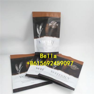 China Laminated Aluminum Foil Pouch Packaging Zip Lock Bag Stand Up Pouch Coffee Bag for sale