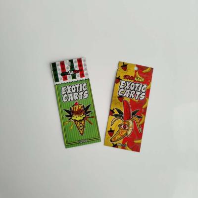 China Zip Vape Oil Pen Cartridge Sealable Bags Packaging Logo Customized With Clear Window for sale