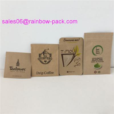 China Smell Proof Mylar Customized Paper Bags Coffee Powder Sachet / Hair Cream Packaging for sale