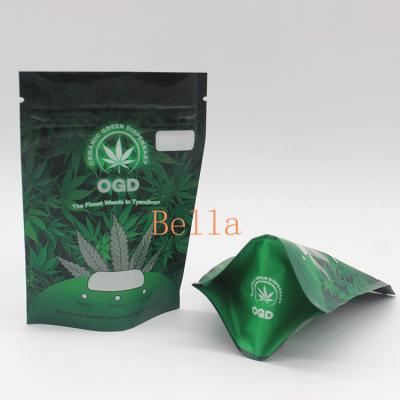 China Clear Front Mylar Zip Plastic Bags CBD Frog Chew Gummies Package Sachet Pouch for sale