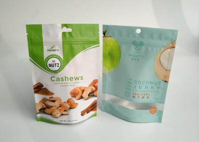China Plastic Coconut Powder Snack Bag Packaging Customized Laminated Resealable With Zipper for sale