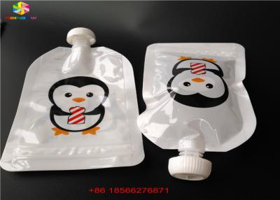 China FDA/SGS Spout Bags Packaging Aluminum Foil Stand Up Bags For Liquid Food / Beverage for sale