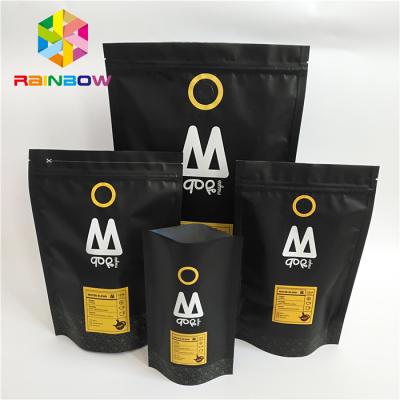 China Stand Up Plastic Pouches Packaging Printed One Way Valve k Coffee Bag for sale