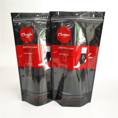 China k Printed Plastic Bags Clear Window Underwear Packaging Black Doy Pack For Socks for sale