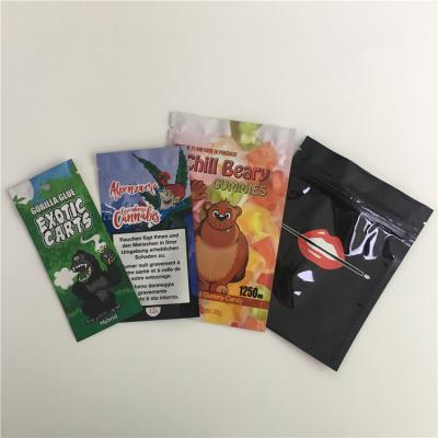 China Gravure Printing Stand Up Pouch 100MG CBD Edibles THC Gummies Bear Candy k for sale
