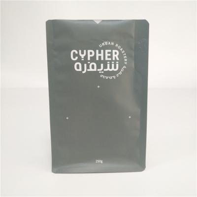 China 100g 250g 340g 500g 1kg 2 kg 4kg 8 side k bag saudi arabia coffee bags with easy tear zipper/degassing valve for sale