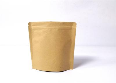China Eco - Friendly Customized Paper Bags Biodegradable Stand Up Pouch With Zip Lock for sale