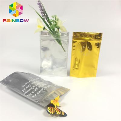 China Clear Front Doypack Foil Pouch Packaging Mylar Zip Lock Bag Cosmetic Sample Sachet for sale