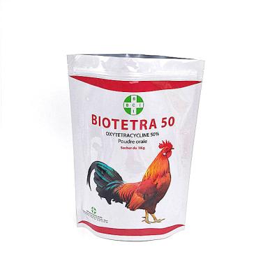 China Glossy Protein Plastic Pouches Packaging Stand Up Bag Gravnre Printing For Chicken Feed for sale