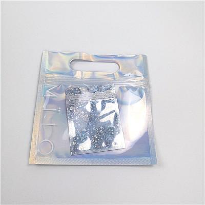 China Laser Film Transparent Hologram Cosmetic Packaging Bag 30-150 Micron For Women for sale