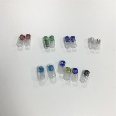 Chine Mini conteneur de forme de balle de capsule de pilules du rhinocéros 69 d'emballage de habillage transparent de bouteille de picoseconde de plastique à vendre