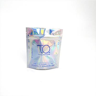 China Laminated Foil Cosmetic Cosmetic Packaging Bag Heat Seal Hologram Custom Printing for sale