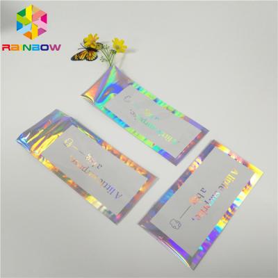 China Hologram Envelop Foil Bag Aluminium Foil Pouch Self Adhesive Three Sided Seal for sale