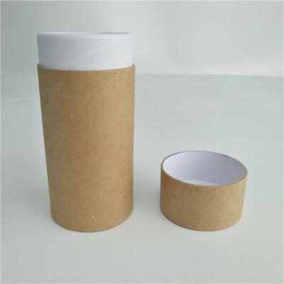 China Recycled Paper Box Packaging Cardboard Tube For Tea Leave / Cosmetic Glass Bottle for sale