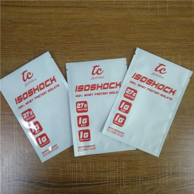 China Private Label Stand Up Bags 30g Supplement Nutrition Powder Packaging With Custom Logo for sale