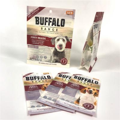 China Hot Sealed Pet Food Pouch Side Guseet Plastic Ploy Customized Logo CMYK Color for sale