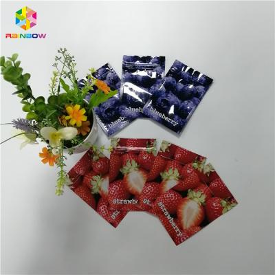 China Digital Printing Plastic Pouches Packaging Zip Lock Aluminum Foil Three Side Sealed for sale