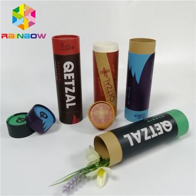 China Green Tea Medicine Tablet Packaging Composite Push Up Paper Tube Logo Customized for sale