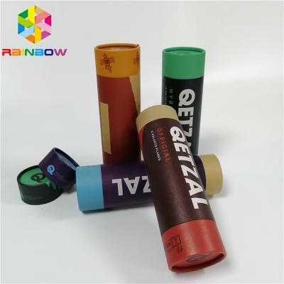 China Tea Dry Fruit Packaging Paper Box Packaging Custom Recyclable Push Up Kraft Tube for sale