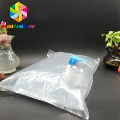 China Beverage Spout Pouch Packaging 3L 5L 10L Custom Printing Aseptic Bib Bag In Box for sale
