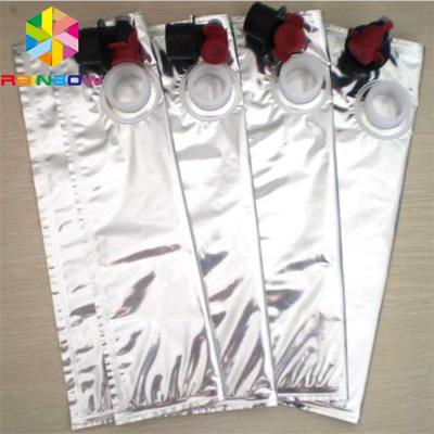 China 330ML Aluminum Foil Bags Red Wine Dispenser BIB Beverage Spout Tap Packaging for sale