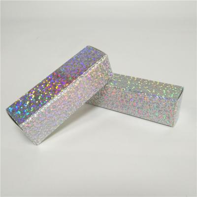 China Holographic Paper Box Packagings 2.5x2.5x8.5cm Size Cosmetic Packages For Lip Gloss for sale