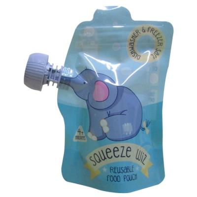 China Reusable Baby Food Spout Pouches Food Drink Juice Milk Container Sealable Bags for sale