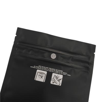 China La prueba Ziplock resistente del olor de las bolsas del niño negro mate Carts el bolso Indica Sativa de la mala hierba THC Mylar en venta