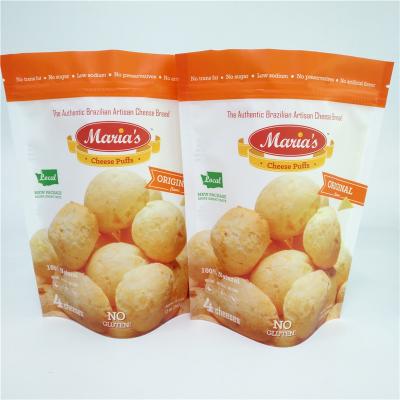 China Custom Printed Snack Food Packaging Bags Aluminum Foil Resealable For Cheese Puff for sale