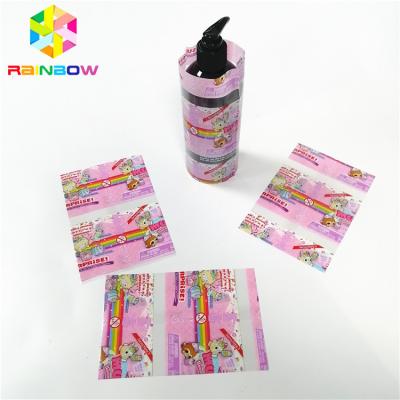 China Transparent Laminated PVC Heat Shrink Sleeve , Wrap Bottle Sleeve Labels Customized for sale