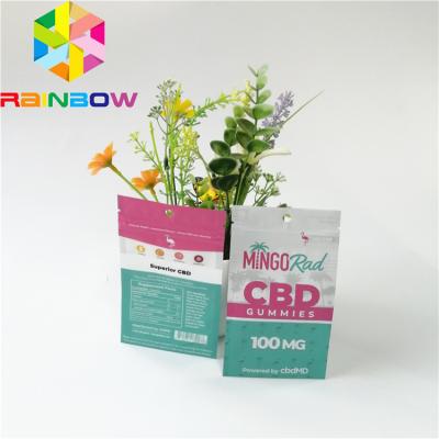 China Aluminum Foil Plastic Pouches Packaging Smell Proof Zipper Top CBD Herbal Incense Pack for sale