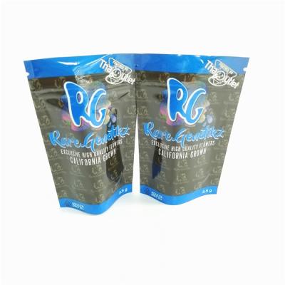 China Digital Printing Herbal Incense Packaging Metallic Zip Lock Tobacco Bag Customized for sale