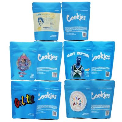 China CBD Runtz Cookies Resealable k Packaging Mylar Pouch Bag MOPP/VMPET/PE Material for sale