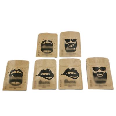 China Reusable 3 Side Sealed Tea Bags Packaging Peanut Powder Pouch For Pill Medication for sale