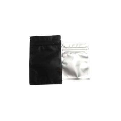 China Heat Seal Custom Printed Plastic Bags Aluminum Foil Sachet Matte Black  for sale