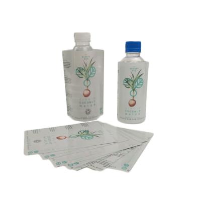 China Biodegradable Shrink Wrap Bottle Labels Sticker , Plastic Pvc Heat Shrink Sleeve for sale