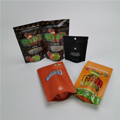 China Matte Clear Stand Up Pouch Packaging , Smell Proof Child Resistant Bag Zipper Top for sale