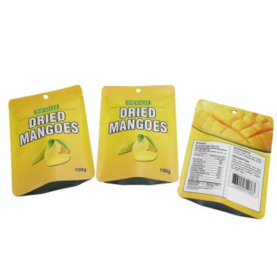 China Dried Fruit Packet Foil Resealable Snack Packaging Bags for sale