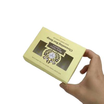 Chine Boîte de papier adaptée aux besoins du client de haute qualité de savon d'estampillage d'or de visage de nettoyage de crème d'emballage de boîte de maquillage cosmétique de luxe de soins de la peau à vendre
