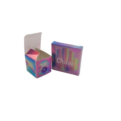 China Luxury colorfun Packaging box for sope Blister Cosmetic  lipstick Cream Serum Box With holographic surface for sale